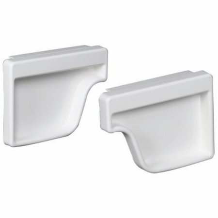 AMERIMAX HOME PRODUCTS 2PK 5 White End Cap M0611